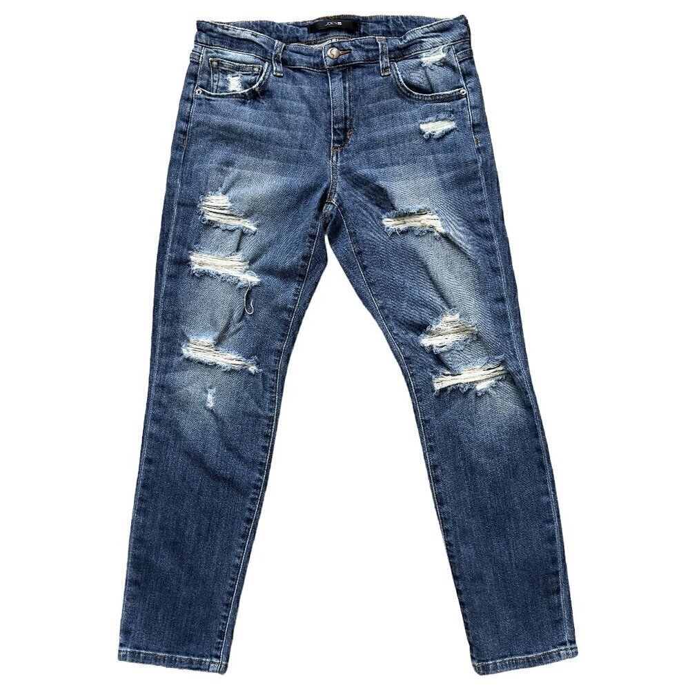 Joe's Kency Distressed Women's Slim Crop Classic Blue Jeans Size 26